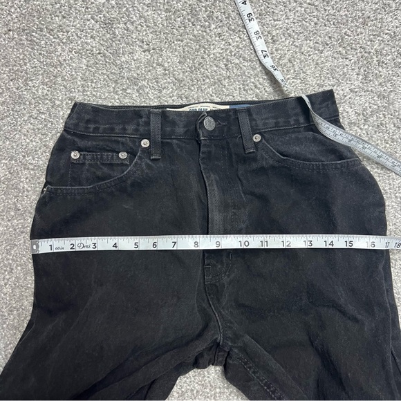 Vintage Gap Jeans Womens 8 Black Reverse Fit Ankle No 9 Y2K Grunge Regular USA - Picture 6 of 8